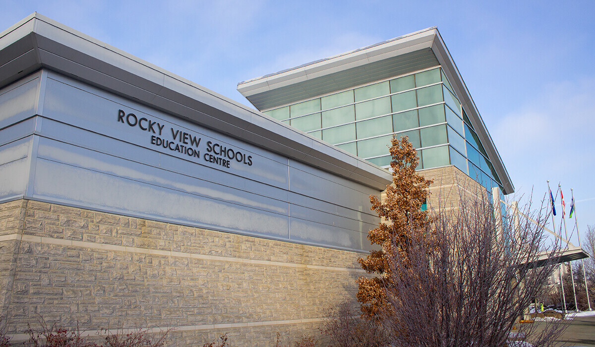 Angled view of the front of the RVS Education Centre